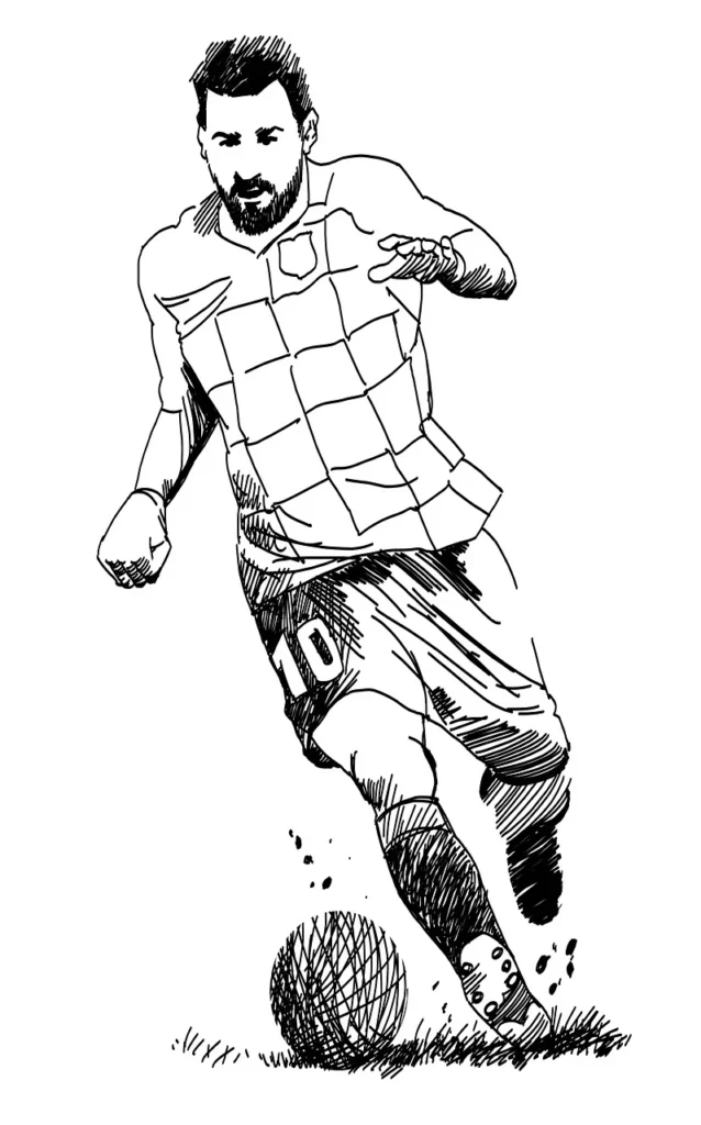 Lionel Andrés "Leo" Messi's Pencil Sketch